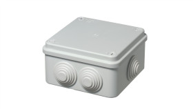 Puszka Natynkowa Z Zaciskami Seria 405 105X105x55 Szary Ec405c4 /Opak. 60/