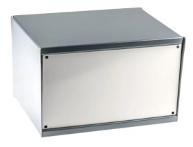 Obudowa urządzeń elektronicznych, Stal walcowana na zimno, Szary, 254 x 197 x 159mm, RS PRO