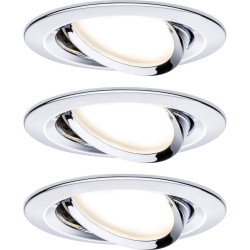 Paulmann 93488 Nova Flush Mount Light Set, LED 18W, Chrome, Energy-Efficient