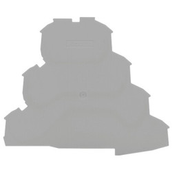 Płytka końcowa i pośrednia Płytka końcowa i pośrednia WAGO Blok zacisków na szynie DIN Zatrzask