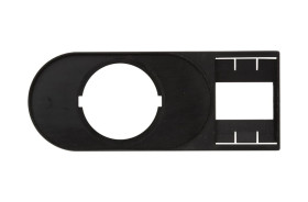 Tabliczka opisowa 75x30mm czarna prostokatna M22S-STDD-X 216394 /10szt./