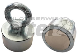Magnes neodymowy okrągły 65x40mm z uchem