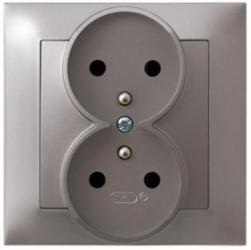 GP-2YZ/23, Gniazdo podwójne z uziemieniem,