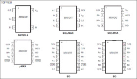 Single/Dual/Quad, +1.8V/10µA, SOT23, Beyond-the-Rails Op Amps