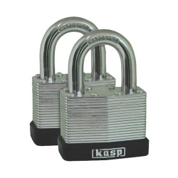 Kasp K13040D2 Laminated Steel Padlock - 40mm - Twin