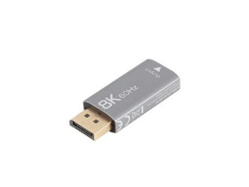 Adapter displayport(M) HDMI(F) 8K srebrny AD-DP-HD-03