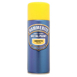 Hammerite 5092968 Direct to Rust Smooth Finish Aerosol Yellow 400ml