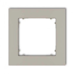 MINI Ramka uniwersalna pojedyncza kwadratowa z tworzywa taupe 60MR-1