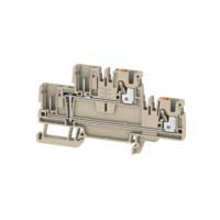 Kostka zaciskowa na szynie DIN Weidmuller poziomy: Podwójny 28 → 12AWGWciskane A 24A 800 V