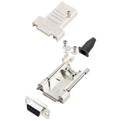 Encitech 6355-0040-11 DTSL09-T Receptacle Set 9-pin D-Sub Solder Bucket