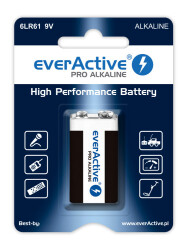 Bateria 6LR61 9V everActive PRO Alkaline (blister 1szt.)