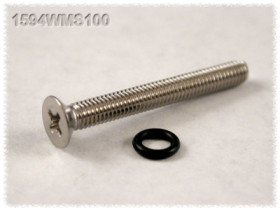 Screw, steel, (L) 18 mm, black, 1594WMS100