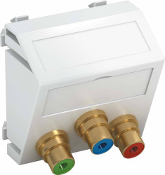 Obsługa multimediów 45 x 45 mm malowane alu OBO Bettermann, 6105156, aluminiowy, (S x W x G) 45 x 45 x 9 mm