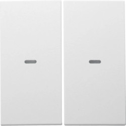 KNX e/s B.x Klawisze z soczewką do modułu przycisku 2-kr, biały, mat 80960399