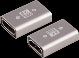 SP10-01056 HDMI socket/socket adapter, 8K 60 Hz, metal