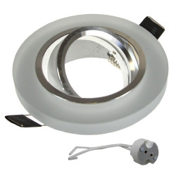 Oprawa sufitowa Anya szroniona LED GU10 MR16 ruchoma halogenowa