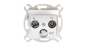 Carla Gniazdo Antenowe R-Tv-Sat 10Db Srebrne 1761-16