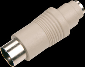 PS/2 adapter, PS/2 to 5-pin DIN, BU/ST