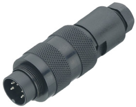 Złącze wielostykowe przemysłowe 19-pinowe M16 Montaż na kablu Gniazdo binder