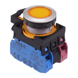 CW4L-M1E11Q4Y Yellow 24V illuminated Metallic Momentary Push Button Switch 1NO-1NC IP65 IDEC