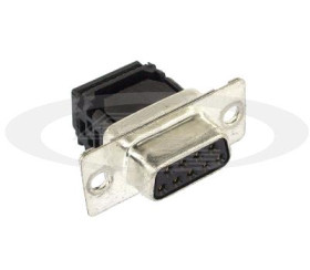 gniazdo D-SUB9 zapinane na taśmę przewodową