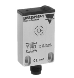 Czujnik zbliżeniowy Pojemnościowy 25 mm Carlo Gavazzi Niewpuszczany 10 → 40 V DC długość 35mm w obudowie