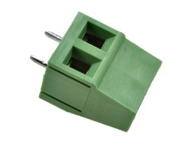 Łączówka; DG128-5.0-02P; AK128; 2 tory; R=5,00mm; 14,1mm; 10A; 300V; przewlekany (THT); proste; otwór kwadratowy; śruba maszynow