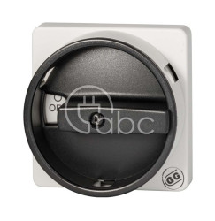 Szara tabliczka 67x67 z czarnym pokrętłem 009/0001