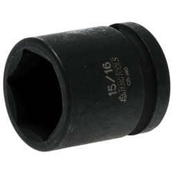 Teng 920130 Impact Socket Hexagon 6-Point 1/2in Drive 15/16in