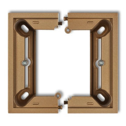 DECO Puszka natynkowa pojedyncza, składana DECO złoty metalik 8DPU-1