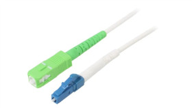 Sca-Lcu/Os2-100Wh Patch Cord Światłowodowy Os2 Lc/Upc,Sc/Apc 10M Lszh Biały