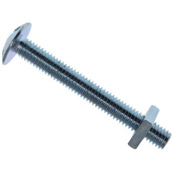 METALMATE MEMRBN0650 Roofing Bolt &amp; Nut ZP M6 x 50mm (Box 25)