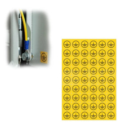 Trytyt Arkusz samoprzylepny oznacznik uziemienie U NOZ-U