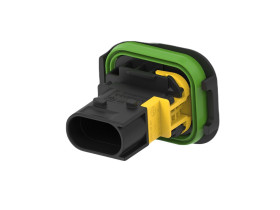 Złącze samochodowe 3-pinowe TE Connectivity 2-rzędowe Męski 20A Heavy Duty Sealed Connector Series Montaż na panelu A