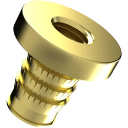 Threaded insert, M3, H 4.1 mm, outer Ø 7.1 mm, brass, 002.21.432