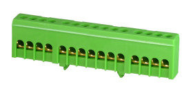 PE15H kolor zielony 15x16mm2 Listwa zaciskowa uziemiająca IP20 MAD1015G15