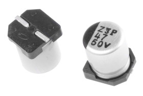 Kondensator 47μF 50V dc SMD Nichicon 6.3 (Dia.) x 7.7mm