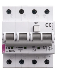 Wyłącznik różnicowo-nadprądowy 4P 32A C 0,03A typ AC KZS-4M 002174027