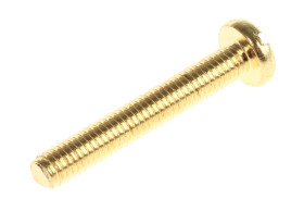 Śruby maszynowe M3 łeb z łbem walcowym soczewkowym Mosiądz długość 20.0mm skok 0.50mm