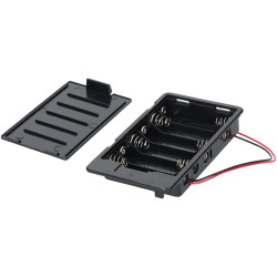 Comfortable SBH361A Panel Mount Battery Box 6 x AA