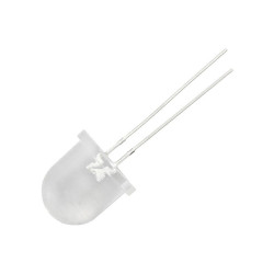 Dioda LED 12mm niebieska S.J. clear