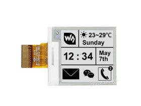 Waveshare 200x200, 1.54inch E-Ink raw display panel