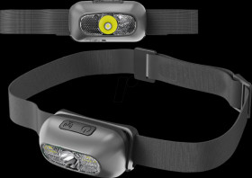 27700073 LED head torch, 90 lm, rechargeable battery, black