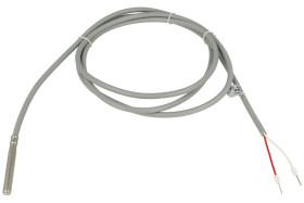 Czujnik; temperatury; 1-FP-DS18B20-1,5K; z obudową; cylindryczny metalowy; DS18B20; z przewodem 1,5mb; fi 6x50mm; 3÷5,5V; DC; -2