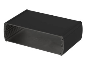 Aluminum enclosure kit, (L x W x H) 169 x 100 x 52 mm, black, IP65, 84166100.HMT1