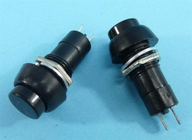 PRZYCISK CZARNY ZWIERNY 11x40mm