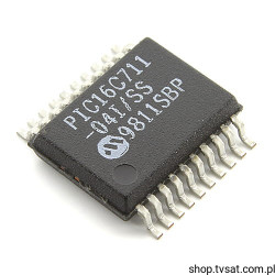 PIC16C711-04I/SS 8Bit UPC OTP AD Conve SMD-SSOP20 MICROCHIP