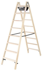 MUNK Günzburger Steigtechnik 033816 drewno Drabina składana ze stopniem 14 kg