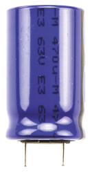 Kondensator 470μF 63V dc Radialny, Otwór przelotowy Vishay roztaw: 7.5mm 16 (Dia.) x 25mm