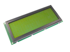 Wyświetlacz LCD Display Elektronik DEM20487SYH-LY-CYR22 czarny żółto-zielony (S x W x G) 146 x 62.5 x 14 mm